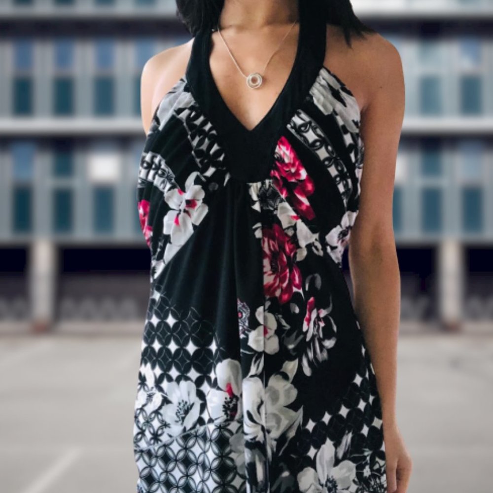 White House Black Market Halter V-Neck